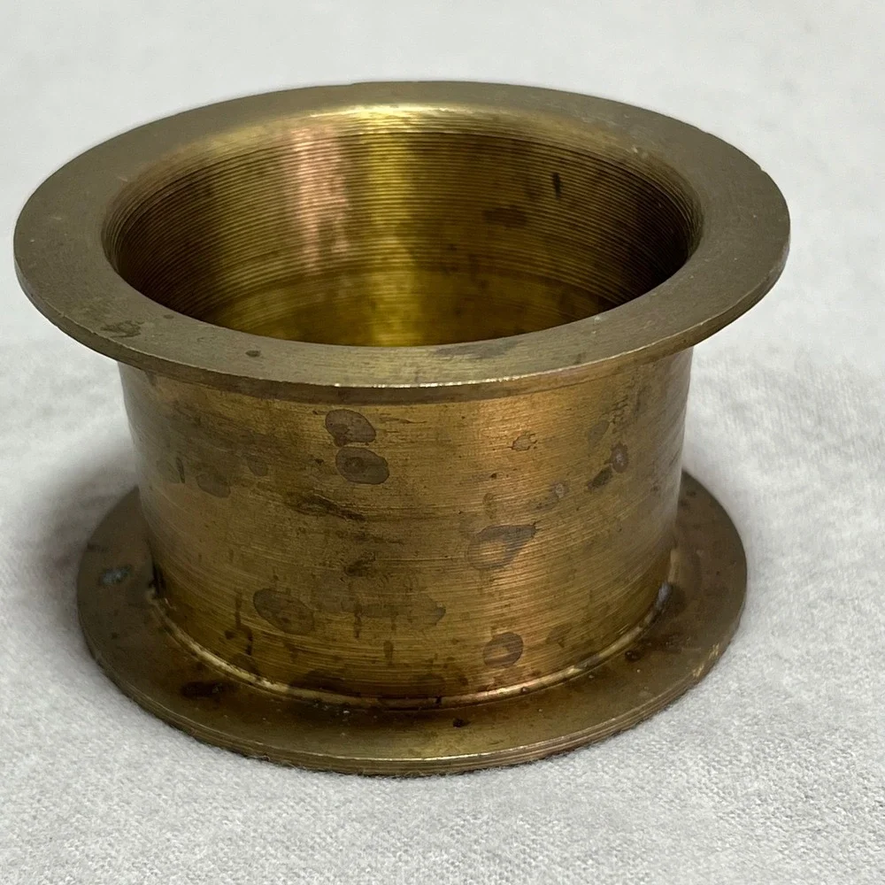 Vintage Brass Mortar and Pestle Gold Brass Vintage Apothecary Kitchen Decor